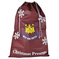 West Ham Xmas Santa Present Sacks (non Woven-snowflake)