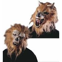 Werewolf Half Mask W Hair/fur Wolf Masks Eyemasks & Disguises For Masquerade