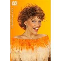 Wet Look Brown Wig For Hair Accessory Fancy Dress