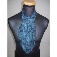 Westbury Blue Paisley Patterned Silk Cravat