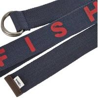 weird fish titan fabric webbing belt dark blue size lxl