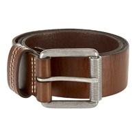 Weird Fish Lava Leather Belt Brown Size S/M