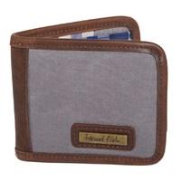 weird fish indo waxed canvas wallet grey size one