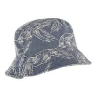 Weird Fish Cleethorpes Printed Reversible Bucket Hat Navy Size ONE