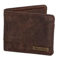 Weird Fish Thorn Leather Embossed Wallet Brown Size ONE