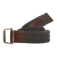 Weird Fish Olrog Textured Webbing Belt Dark Grey Size S/M