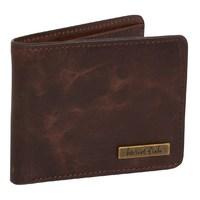 Weird Fish Bulwer Leather Wallet Brown Size ONE
