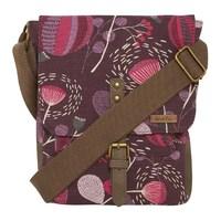 Weird Fish Samla Classic Patterned Canvas Cross Body Bag Lavender Size ONE