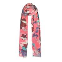 Weird Fish Alverton All Over Print Scarf Hot Pink Size ONE