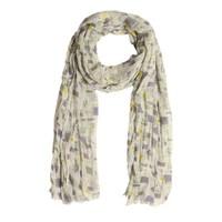 weird fish alverton all over print soft handle scarf light cream size  ...