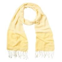 weird fish playa striped scarf lemon size one