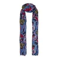Weird Fish Alverton All Over Print Soft Handle Scarf Airforce Blue Size ONE