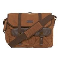 weird fish charlie waxed canvas messenger bag dark tan size one