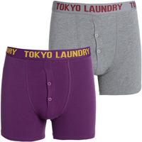 west hawk 2 pack boxer shorts set in mid grey marl purple rain tokyo l ...