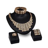 Wedding Accessories Gold Plated jewellery Floating Charms Vogue Woman Costume African Jewelry Sets