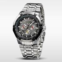 WEIDE Men\'s Sports Watch Military Full Steel Quartz Luxury Waterproof Wristwatch Cool Watch Unique Watch
