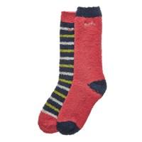 weird fish park fluffy socks 2 pack dark navy size 4 7