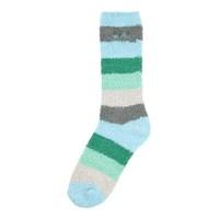 Weird Fish Pool Fluffy Sock Vivid Turquoise Size 4-7