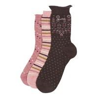 weird fish parade decorative socks pack of 3 pairs raisin size 4 7