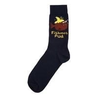 Weird Fish Tignes Fishmas Pud Sock Dark Navy Size 7-11