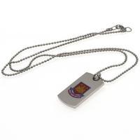 west ham united fc colour crest dog tag ampampamp chain ct