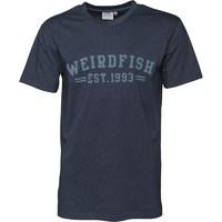 Weird Fish Mens Lang T-Shirt Moonlight Blue