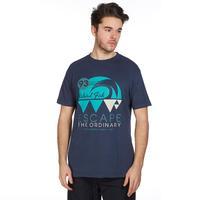 weird fish mens wave t shirt navy navy