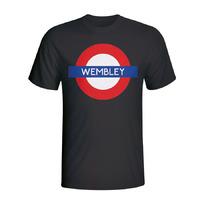 wembley london tube t shirt black