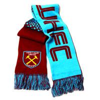 West Ham United Fc Football Team Fade Knitted Supporters Scarf