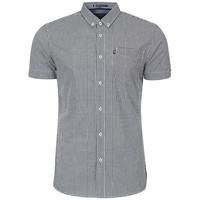 Westfield Gingham Shirt in Navy  Le Shark