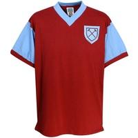 West Ham Utd 1958 No 6 Shirt - Claret/Blue, Maroon