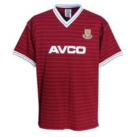 West Ham Utd 1986 Avco Home Shirt - Claret, Maroon