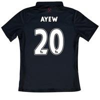 West Ham United Third Shirt 2016-17 - Kids with Ayew 20 printing, Black