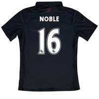 West Ham United Third Shirt 2016-17 - Kids with Noble 16 printing, Black