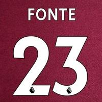 West Ham United Home Baby Kit 2017-18 with Fonte 23 printing, Burgundy/Blue