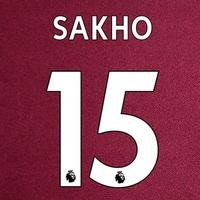 West Ham United Home Shirt 2017-18 with Sakho 15 printing, Burgundy/Blue