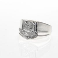West Ham United F.C. Silver Plated Crest Ring Small CT