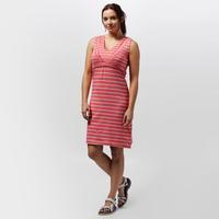 Weird Fish Women\'s Gandhak Stripe Jersey Dress, Pink