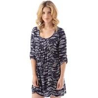 weird fish womens hilda tunic dark blue