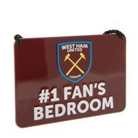 west ham united fc bedroom sign no1 fan