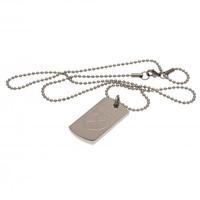 West Ham United F.C. Engraved Crest Dog Tag &amp;amp; Chain