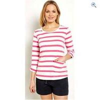 Weird Fish Women\'s Bollywood Stripe Long Sleeve T-Shirt - Size: 12 - Colour: Hot Pink