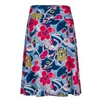 weird fish malmo printed jersey skirt airforce blue size 8