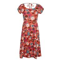 Weird Fish Fresnillo Printed Day Dress Burnt Orange Size 10