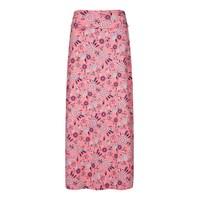 Weird Fish Suzette Printed Jersey Skirt Coral Pink Size 18