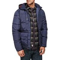 Weird Fish Newlyn Quilted Hooded Jacket Dark Navy Size L