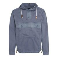 Weird Fish Para Overhead Cotton Cagoule Jacket Airforce Blue Size M