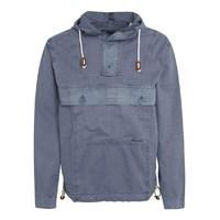 Weird Fish Para Overhead Cotton Cagoule Jacket Airforce Blue Size S