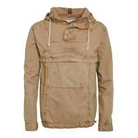 Weird Fish Para Overhead Cotton Cagoule Jacket Taupe Grey Size L