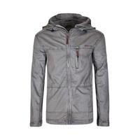 Weird Fish Treant Full Zip Cotton Hooded Jacket Grey Size L